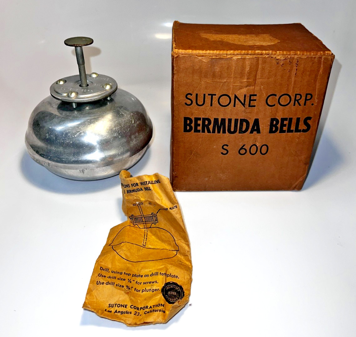 Vintage Sutone Bermuda Bells Streetcar Bell S 600 w/Box & Instructions Vintage Sutone Bermuda Bells Streetcar Bell S 600 w/Box & Instructions