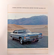 Q1 1971 General Motors Shareholders Report RARE picture