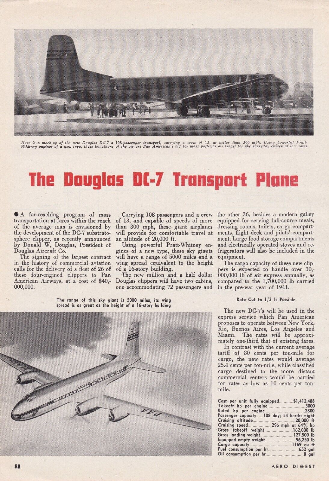 Douglas DC-7 Aircraft Report 6/26/2022d