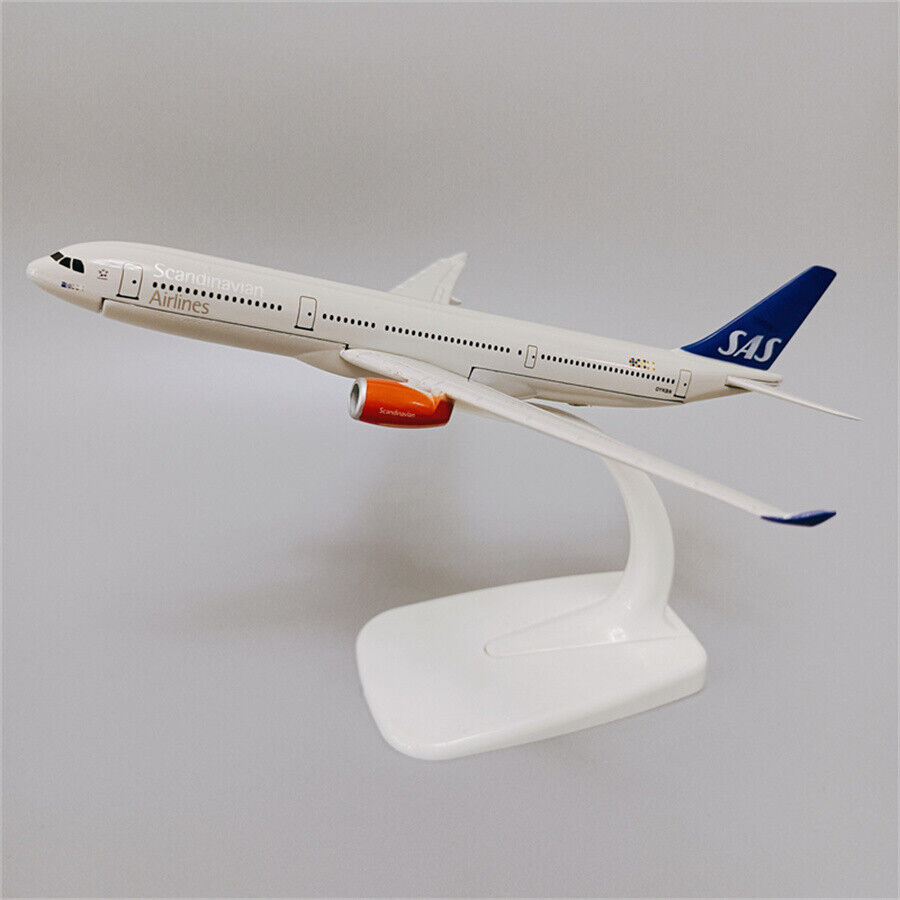 16cm Airplane Model Plane Air Scandinavian SAS Airbus A330 Airlines Aircraft