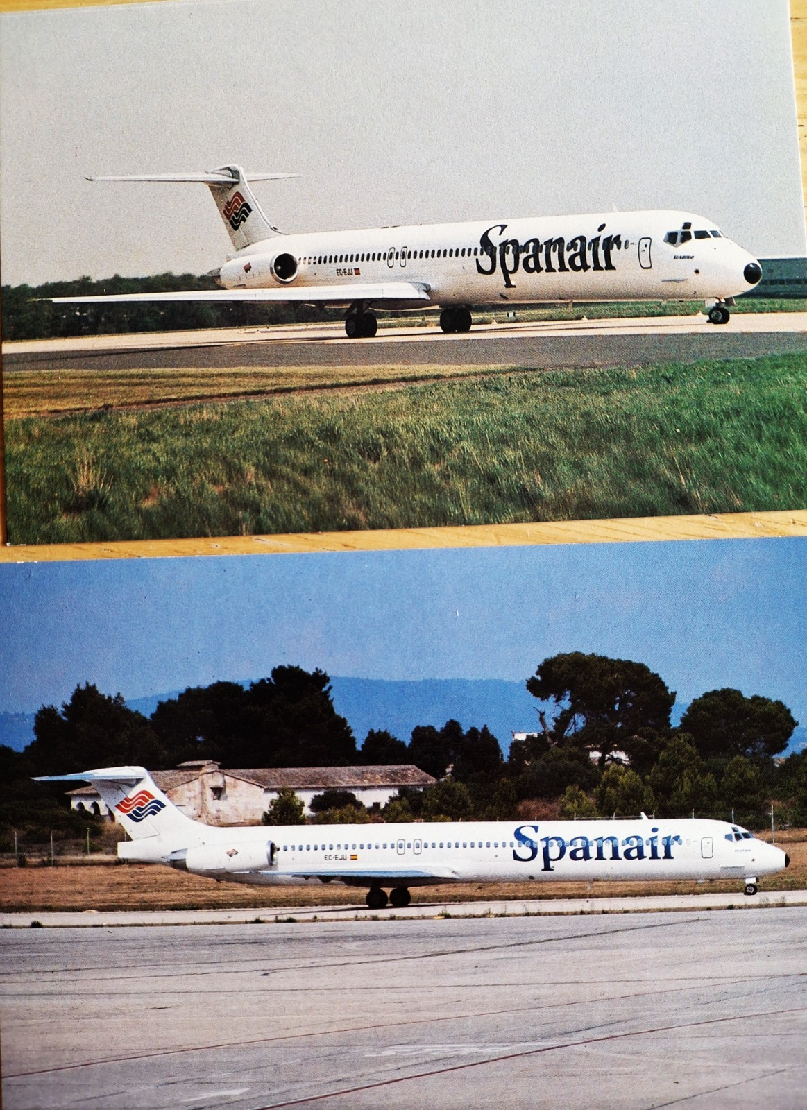 SPANAIR McDonnell Douglas MD-83 + Douglas DC-9-83 Postcards SPANAIR McDonnell Douglas MD-83 + Douglas DC-9-83 Postcards