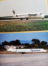 SPANAIR McDonnell Douglas MD-83 + Douglas DC-9-83 Postcards picture
