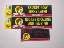 Bucees Bumper Stickers- Set Of 3 Kentucky Tennessee  Mexico Buk-ii's picture
