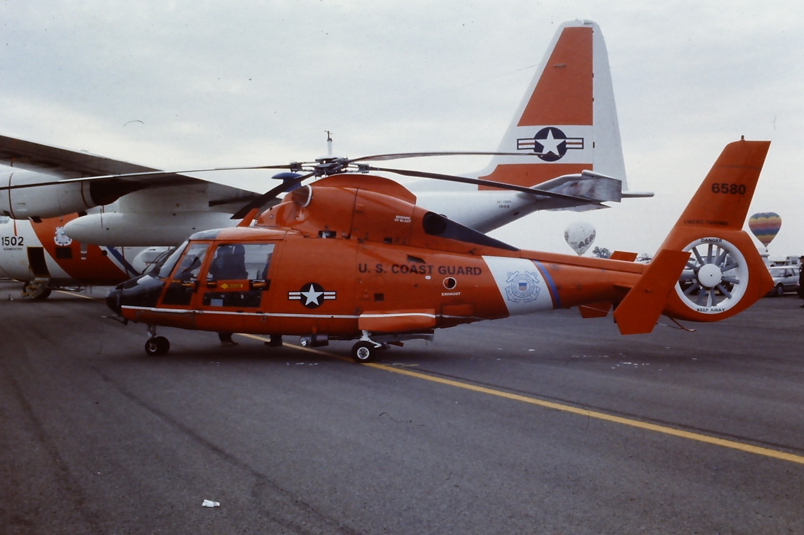 USCG, Aerospatiale HH-65 Dauphin 6580, AS365, 1998, aircraft slide