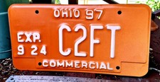 🇺🇸 - OHIO - 1997 Halloween COMMERCIAL license plate - GREAT colors, choice ex picture