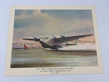 Pan Am 1980s Dixie Clipper Boeing B-314 Vintage Airline Dinner Menu John T McCoy picture