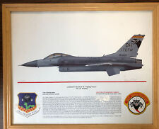 Lockheed F-16C Fighting Falcon Numbered Print 345 of 1200  picture