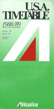 Alitalia Italian Airlines advance US timetable 10/30/88 [4081] Buy 4+ save 25% picture