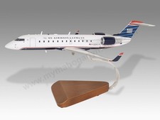 Bombardier Canadair CRJ200 ER US Airways Express Desk Wood New Model Small 1/100 picture