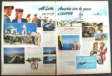 1947 Pan Am Airlines Advertisement Latin America Clipper Airplane Vtg Print AD picture
