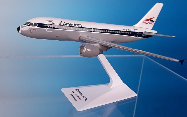 AMERICAN AIRLINES - ALLEGHENY -  AIRBUS A319  DESK MODEL Flight Miniatures