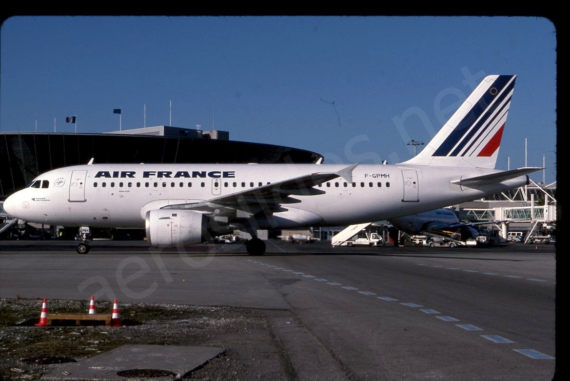 Air France Airbus A319-100 F-GPMH Nov 02 Kodachrome Slide/Dia C7