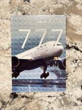 Delta Airlines Boeing 777-200LR Pilot Trading Card No.45 (with Toploader) picture
