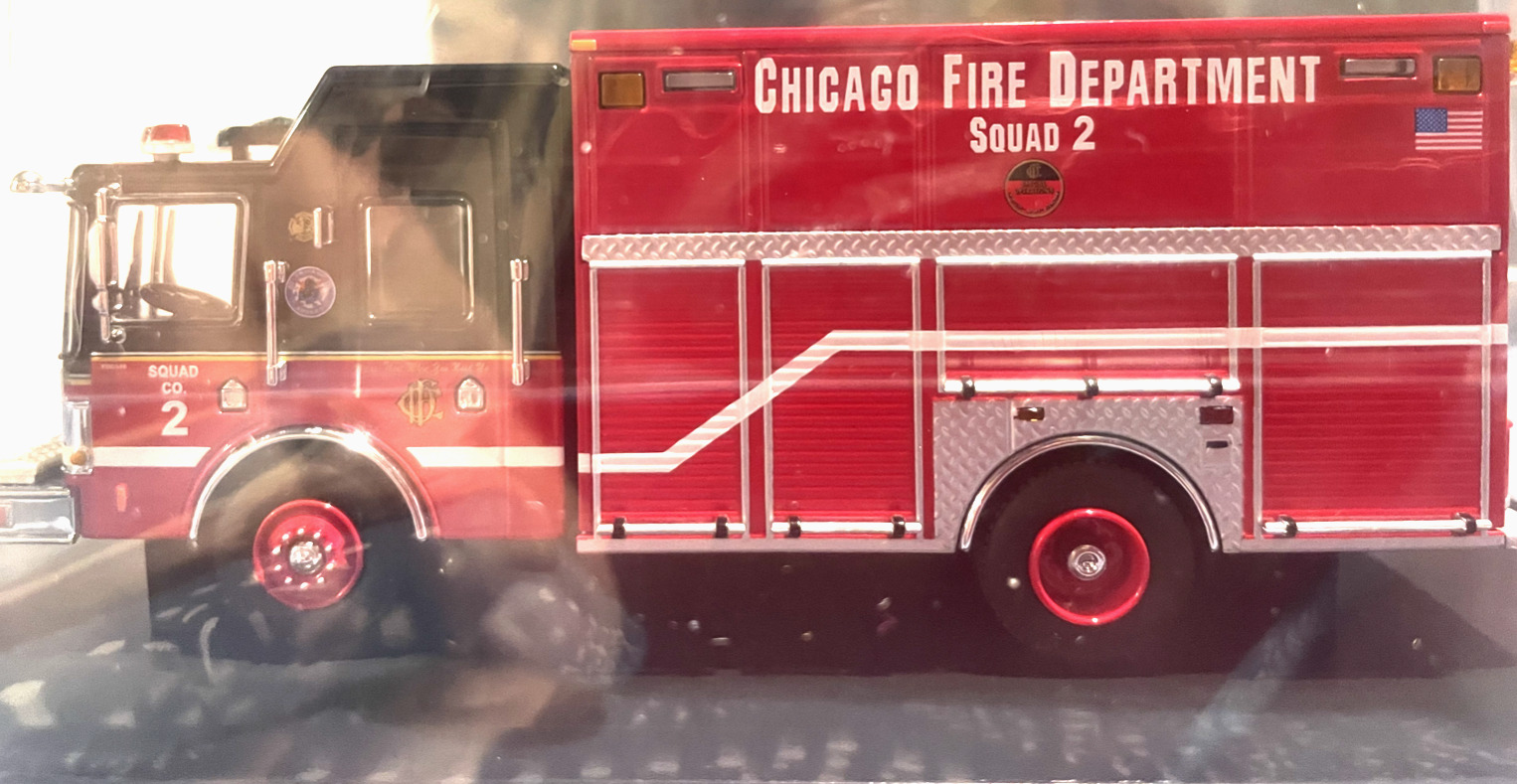 Code 3 Chicago Fire Dept. (Two Trucks- Chicago Fire  Squad 2 & Snorkel 2A)