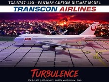 JC Wings 1:400 TCA TransCon Airlines B747-400 Turbulence Custom Diecast Model picture