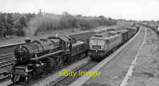 Photo 6x4 Contrasts in freight trains at York Racecourse Station View SW, c1964 picture