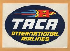TACA International Airlines Luggage Baggage Label Decal picture