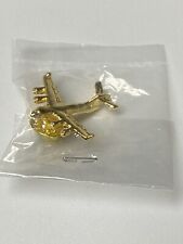 Boeing C-17 Globemaster III Cargo Aircraft Lapel Vest or Hat Pin Gold Tone - NEW picture