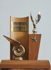 Vintage 1958 South Texas State Fair Rally TEAM-1ST Winged Wheel Trophy Beaumont picture