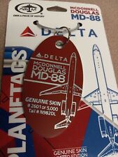 McDonnell Douglas MD-88 (MD-80) Delta - Aircraft Skin Plane Tag / Planetags picture