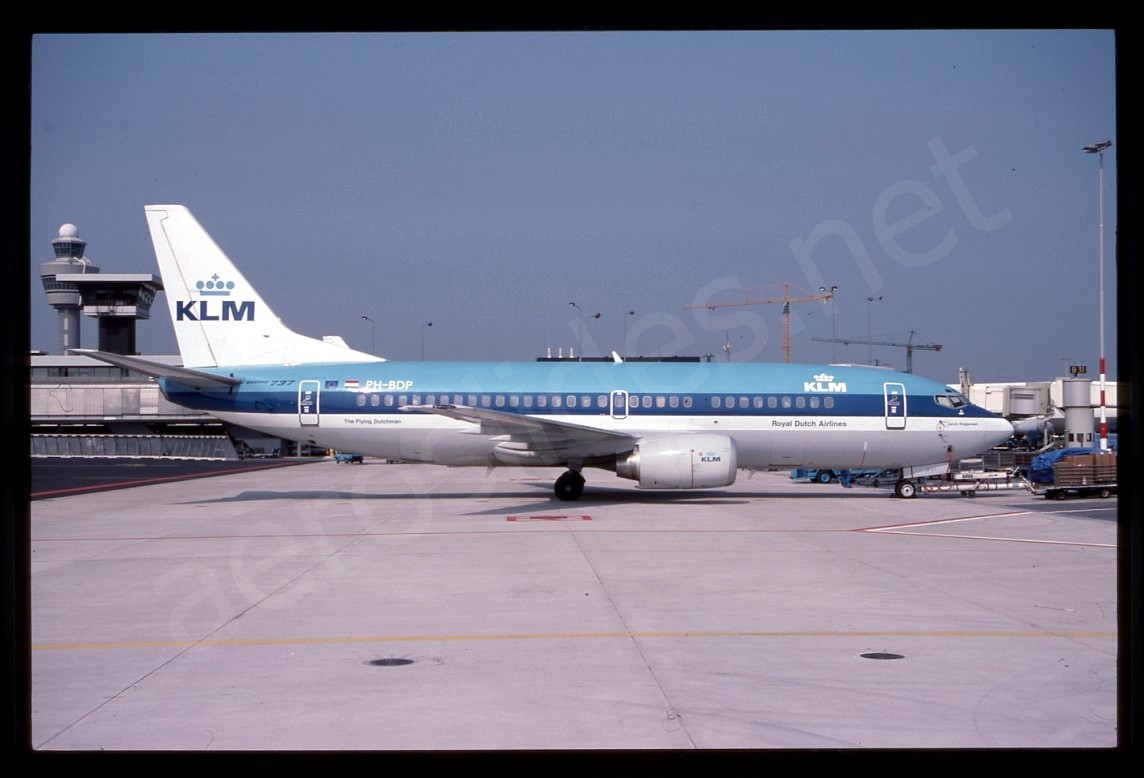 KLM Boeing 737-300 PH-BDP Jul 91 Kodachrome Slide/Dia C12