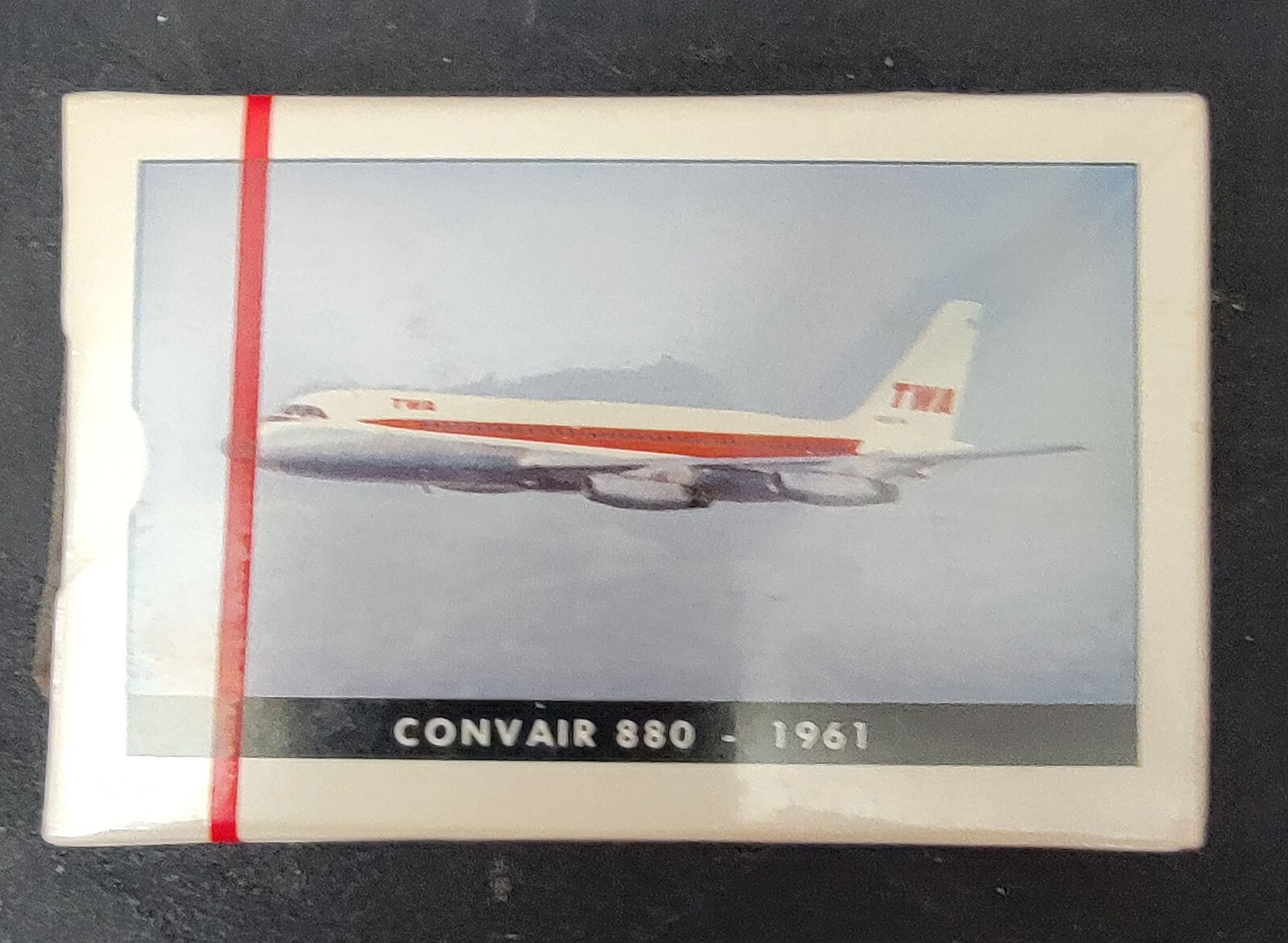 TRANS WORLD AIRLINES TWA - PLAYING CARDS - CONVAIR CV-880 - EARLY 1970S