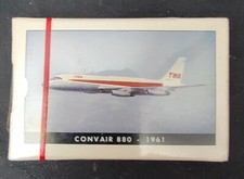 TRANS WORLD AIRLINES TWA - PLAYING CARDS - CONVAIR CV-880 - EARLY 1970S picture