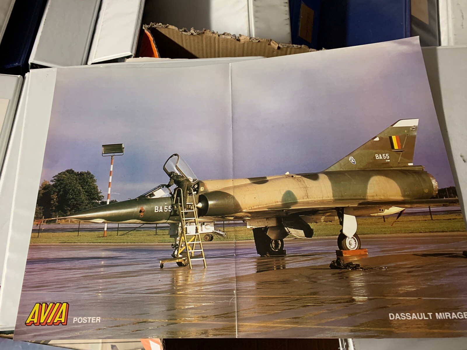 DASSAULT MIRAGE 5 AVIA MAGAZINE POSTER GERMAN AIR FORCE 1980 DASSAULT MIRAGE 5 AVIA MAGAZINE POSTER GERMAN AIR FORCE 1980