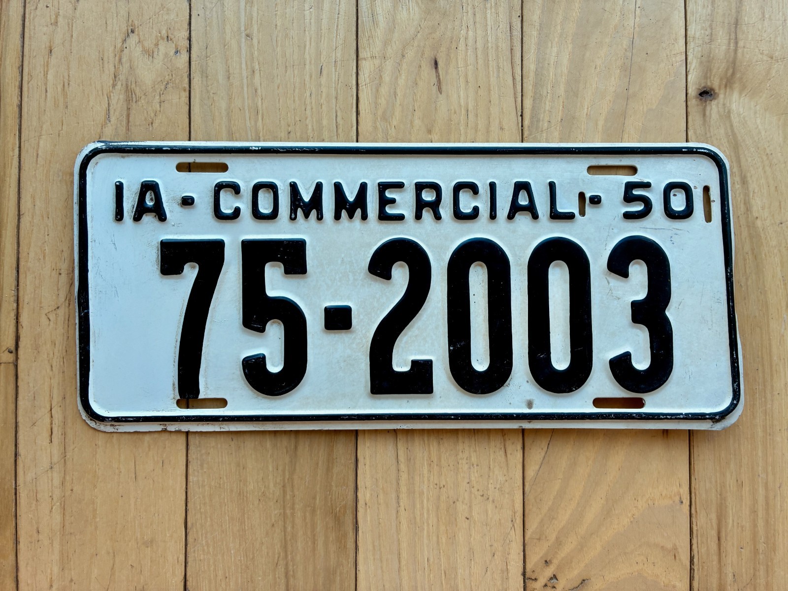 1950 Iowa Commercial License Plate
