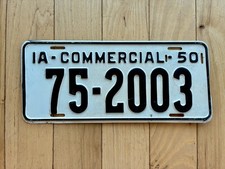 1950 Iowa Commercial License Plate picture