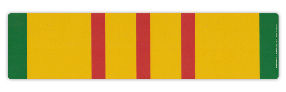 Magnetic Bumper Sticker - Vietnam War Service Ribbon - Conflict Service Bar