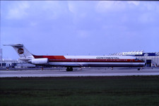 KA235_N9802F_CONTINENTAL AIRLINES_MD-82_1987 - ORIGINAL KODAK SLIDE picture