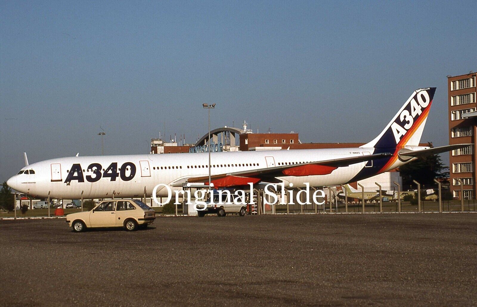 Aircraft Slide - Airbus A.340 #02 F-WWAS @ TOULOUSE 1993      (D183)