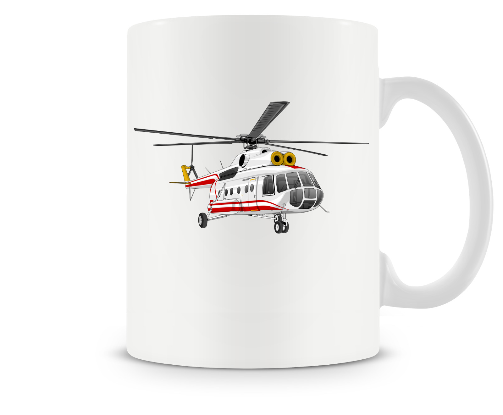 Mil Mi-8 Helicopter Ceramic Coffee Mug - 15oz. Mil Mi-8 Helicopter Ceramic Coffee Mug - 15oz.