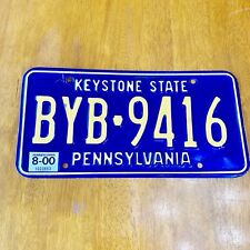 2000 United States Pennsylvania Keystone State Passenger License Plate BYB 9416 picture