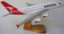 Airbus A-380 Qantas A380 Airplane Desktop Mahogany Kiln Dry Wood Model Large New picture
