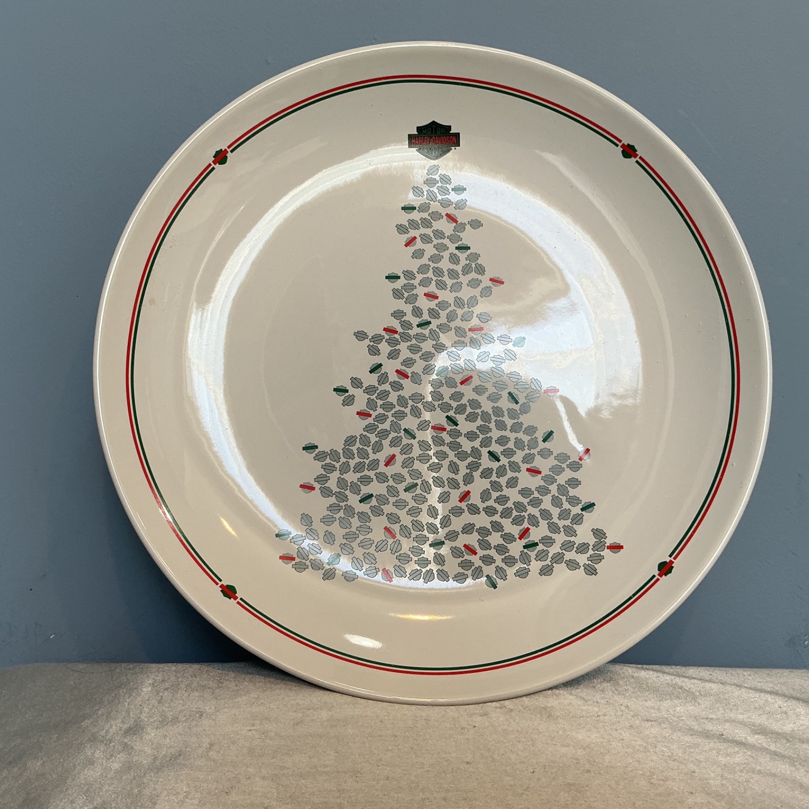 VTG 2000 Harley-Davidson B&S Serving Platter/Bowl for Christmas NIB VTG 2000 Harley-Davidson B&S Serving Platter/Bowl for Christmas NIB