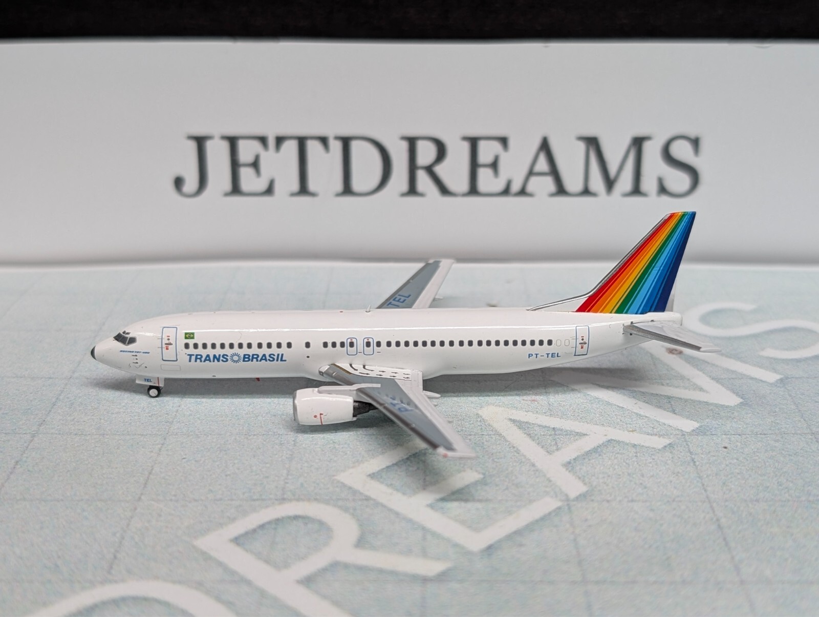 1/400 TRANS BRASIL / TRANSBRASIL BOEING 737-400 1990'S COLORS PT-TEL PANDA MODEL