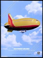 1998 Southwest Airlines blimp photo vintage print ad picture