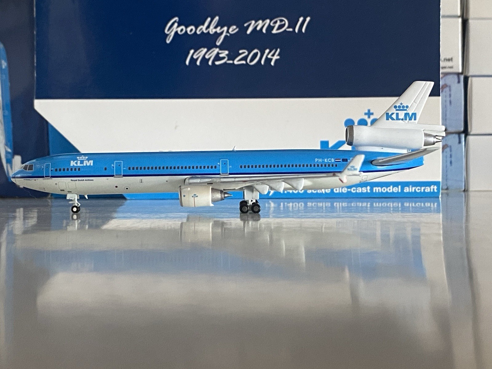 Gemini Jets KLM Royal Dutch Douglas MD-11 1:400 PH-KCB GJKLM1271 Goodbye