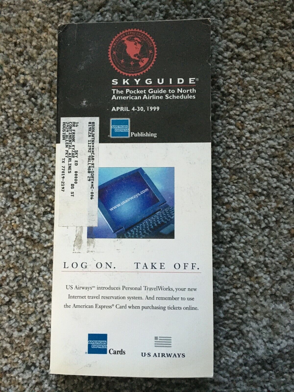 SkyGuide(Amex version of OAG Official Airline Guide) North America April 1999