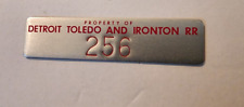 Detroit, Toledo & Ironton DT&I Railroad Property Tag picture