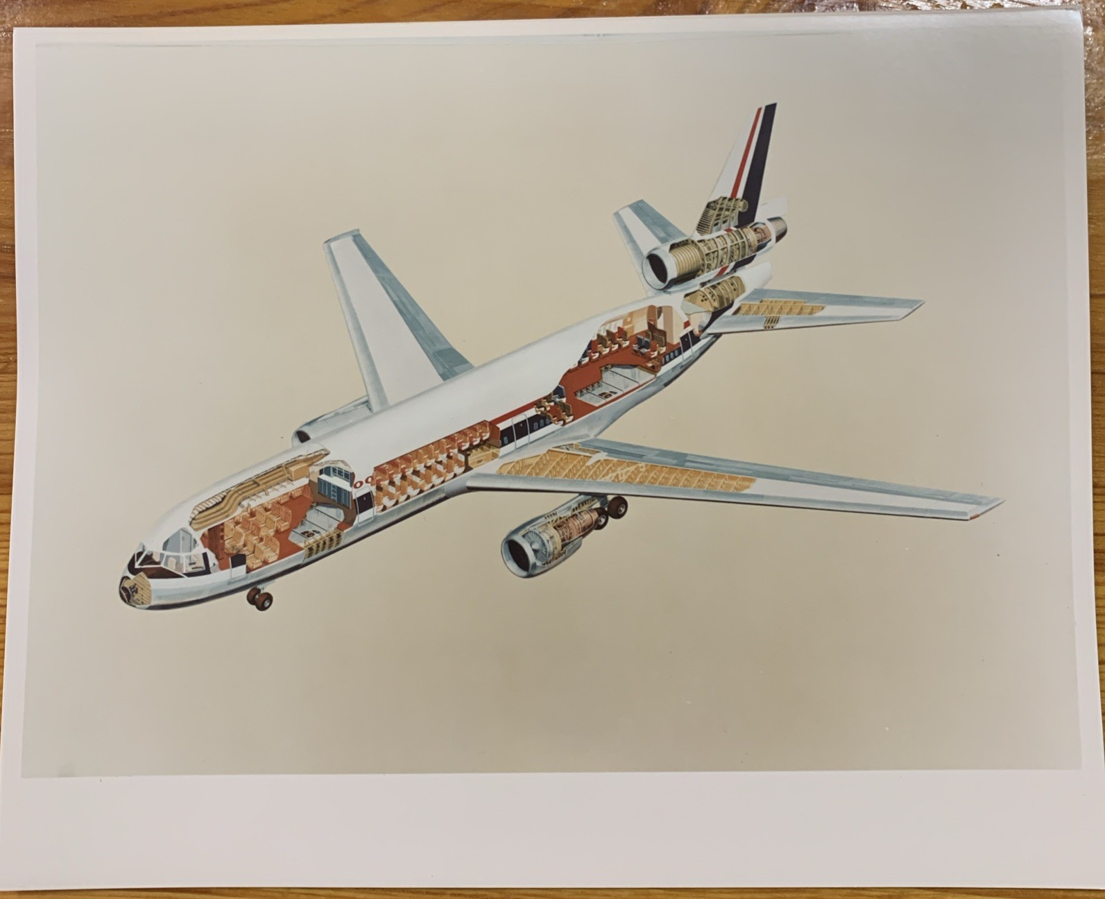 McDonnell Douglas DC-10 Color Cutaway Illustration McDonnell Douglas DC-10 Color Cutaway Illustration