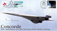 Concorde Atlantic Crossing FDC Signed By Yvonne Pope Sintes COA AFTAL picture