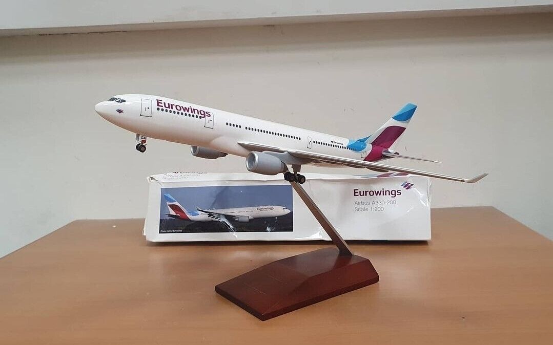 Limox Wings - Eurowings Airbus A330 1:200 Wood Stand