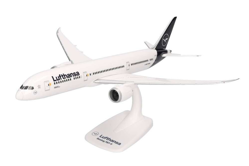 Herpa 613453-001 Lufthansa Boeing 787-9 Dreamliner D-ABPF Desk 1/200 Jet Model