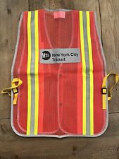 MTA New York City Transit Safety Vest Subway Bus Collectible Discontinued picture