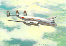 TWA Lockheed Constellation 049 Fold-out Greeting Postcard,  8in x 5 1/in picture