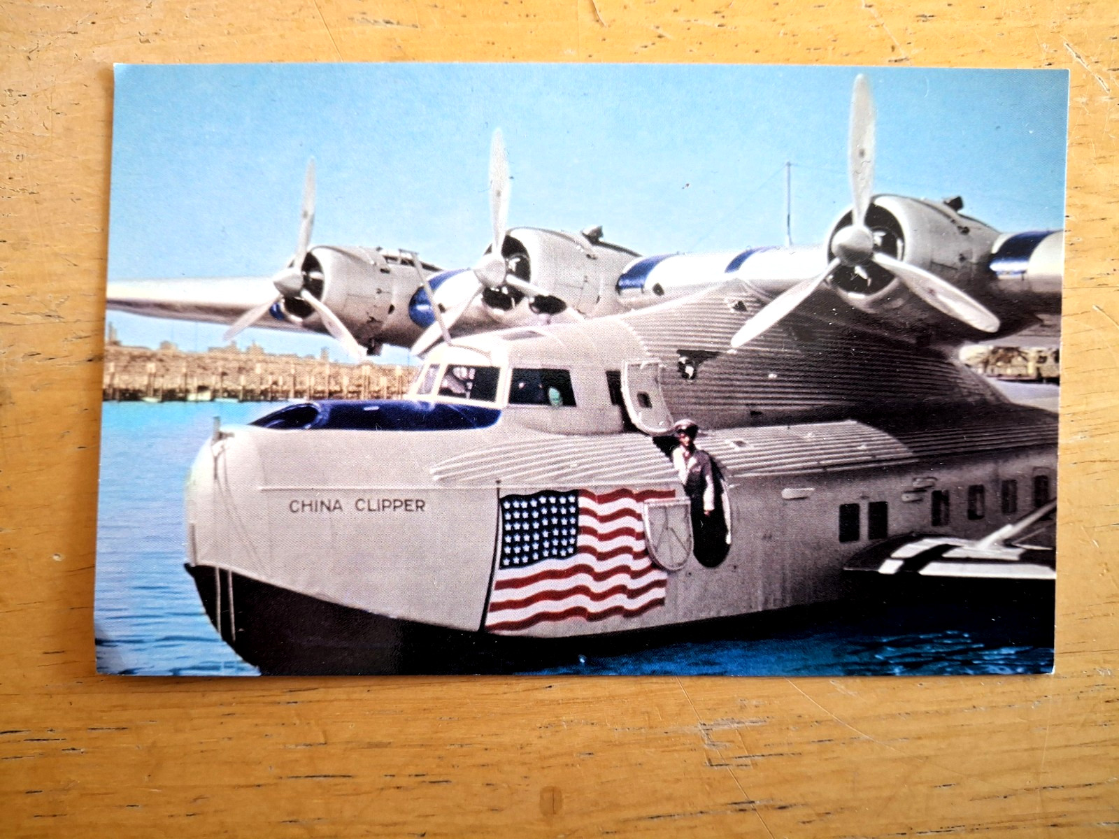 Pan American Airways Martin 130 Postcard