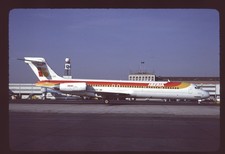 Orig 35mm airline slide Iberia MD-87 EC-EXF picture
